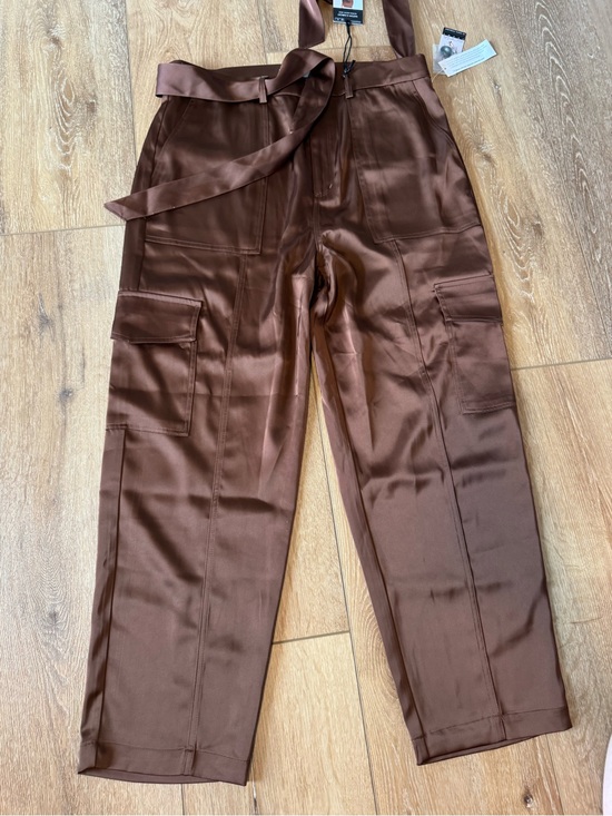 Sofia jeans Pants - SOFIA JEANS SATIN CARGO SUPER HIGH RISE PANTS SIZE 14 new with tags